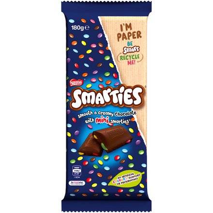 Smarties with Mini Smarties Block 180g