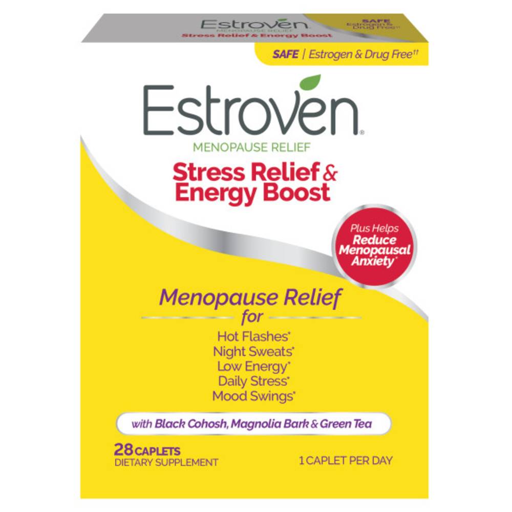 Estroven Maximum Strength + Energy Menopause Relief Caplets (11 lbs)