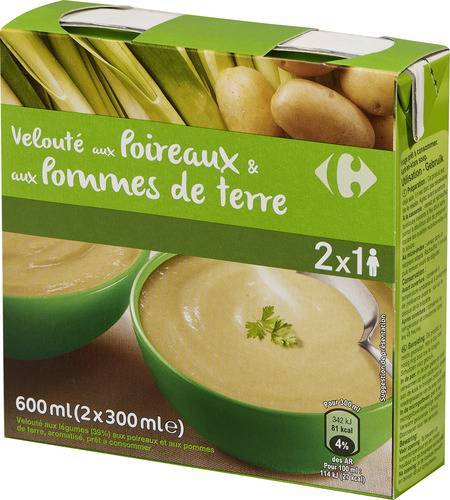 Carrefour - Soupe aux poireaux et pommes de terre