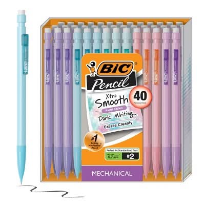 BiC Xtra Smooth 0.7 mm Dark Writing Mechanical #2 Pencils, Assorted (40 ct)