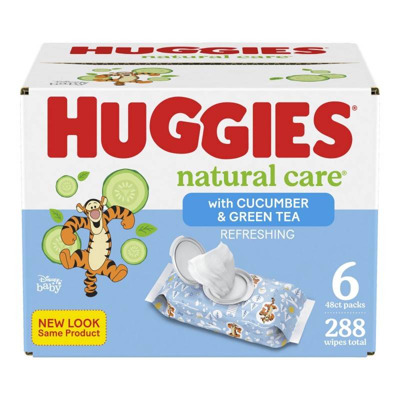 Huggies Natural Care Refreshing Baby Wipes, Cucumber-Green Tea (288 ct)