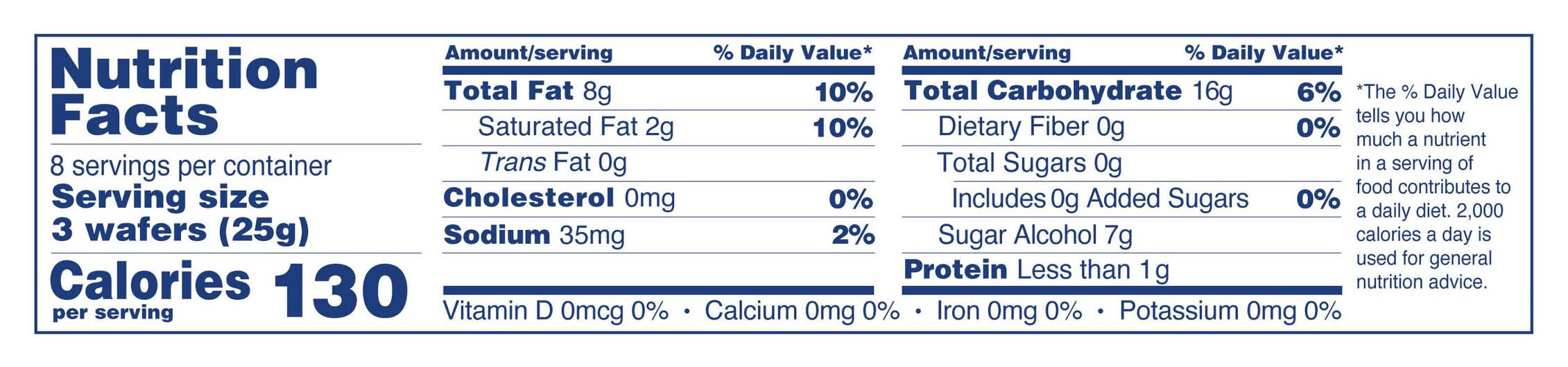 Voortman Bakery Zero Sugar Wafers, Lemon (7.1 oz)