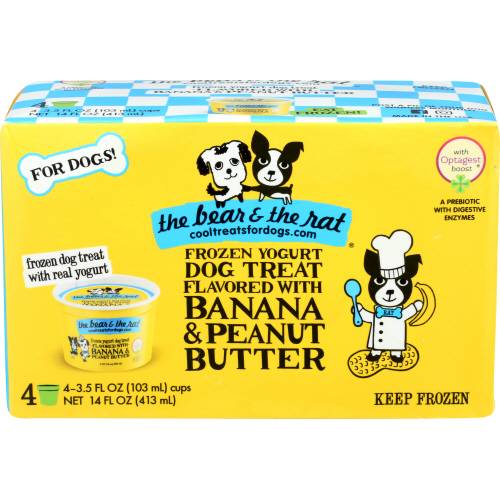 The Bear & The Rat Banana & Peanut Butter Frozen Yogurt Dog Treat