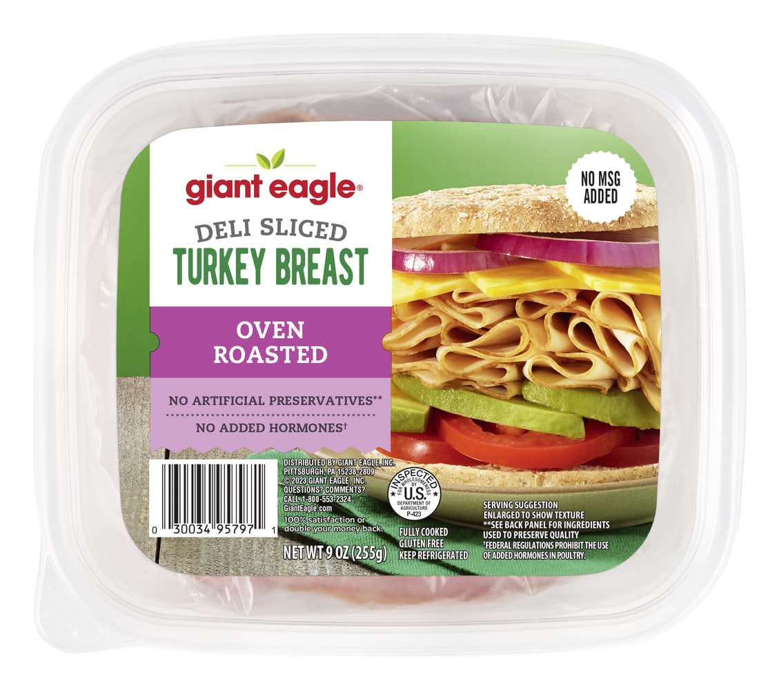 Giant Eagle Deli Sliced Turkey Breast (9 oz)