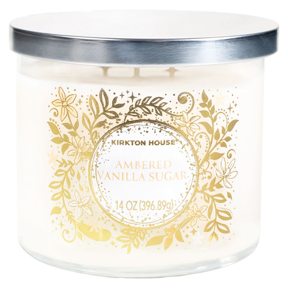 KIRKTON HOUSE Ambered Vanilla Sugar 3 Wick Candle