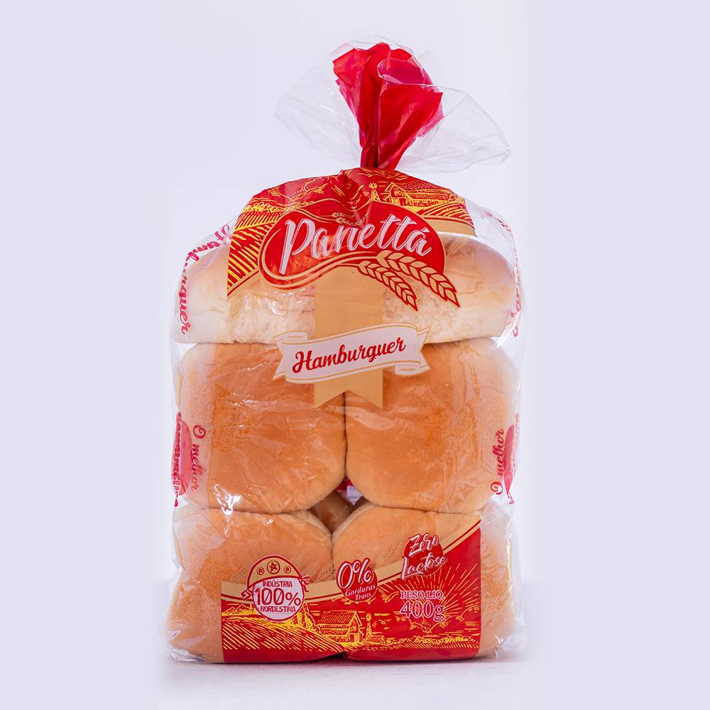 Panettá pão para hambúrguer (400g)