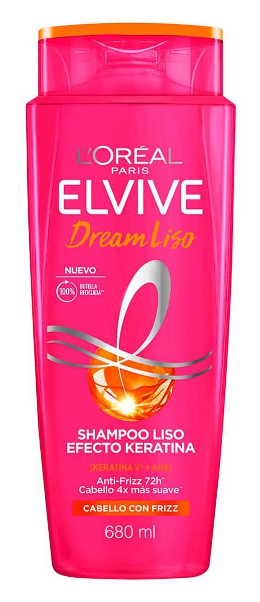 Elvive · Dream liso shampoo efecto keratina para cabello con frizz (680 ml)