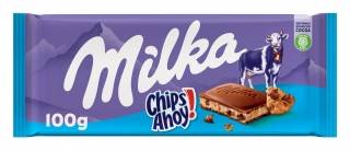 Chocolate con leche y chips ahoy Milka 100 g.