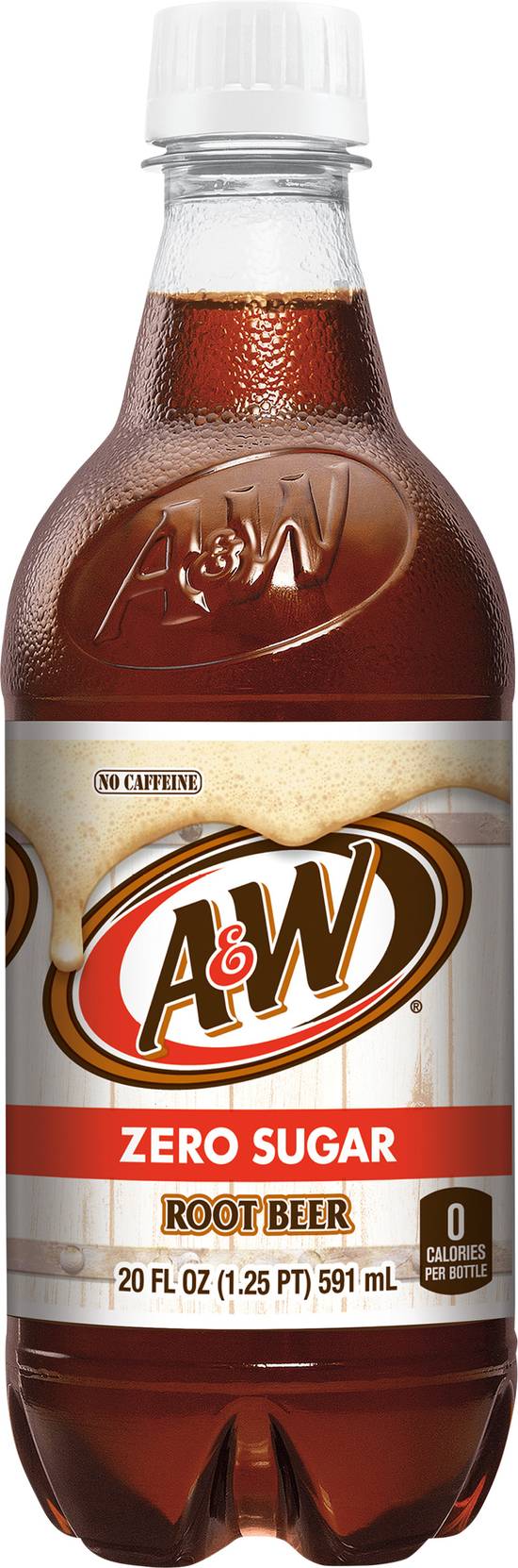 A&W Zero Sugar Root Beer (20 fl oz)