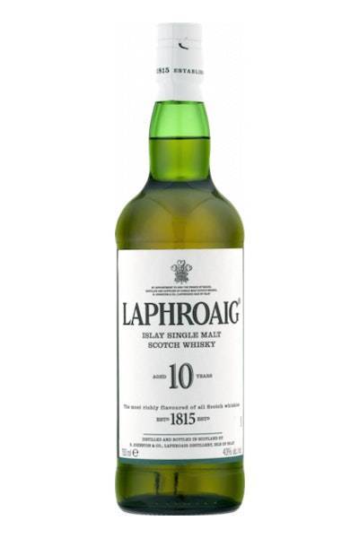 Laphroaig 10 Year Old Islay Single Malt Scotch Whisky (750 ml)