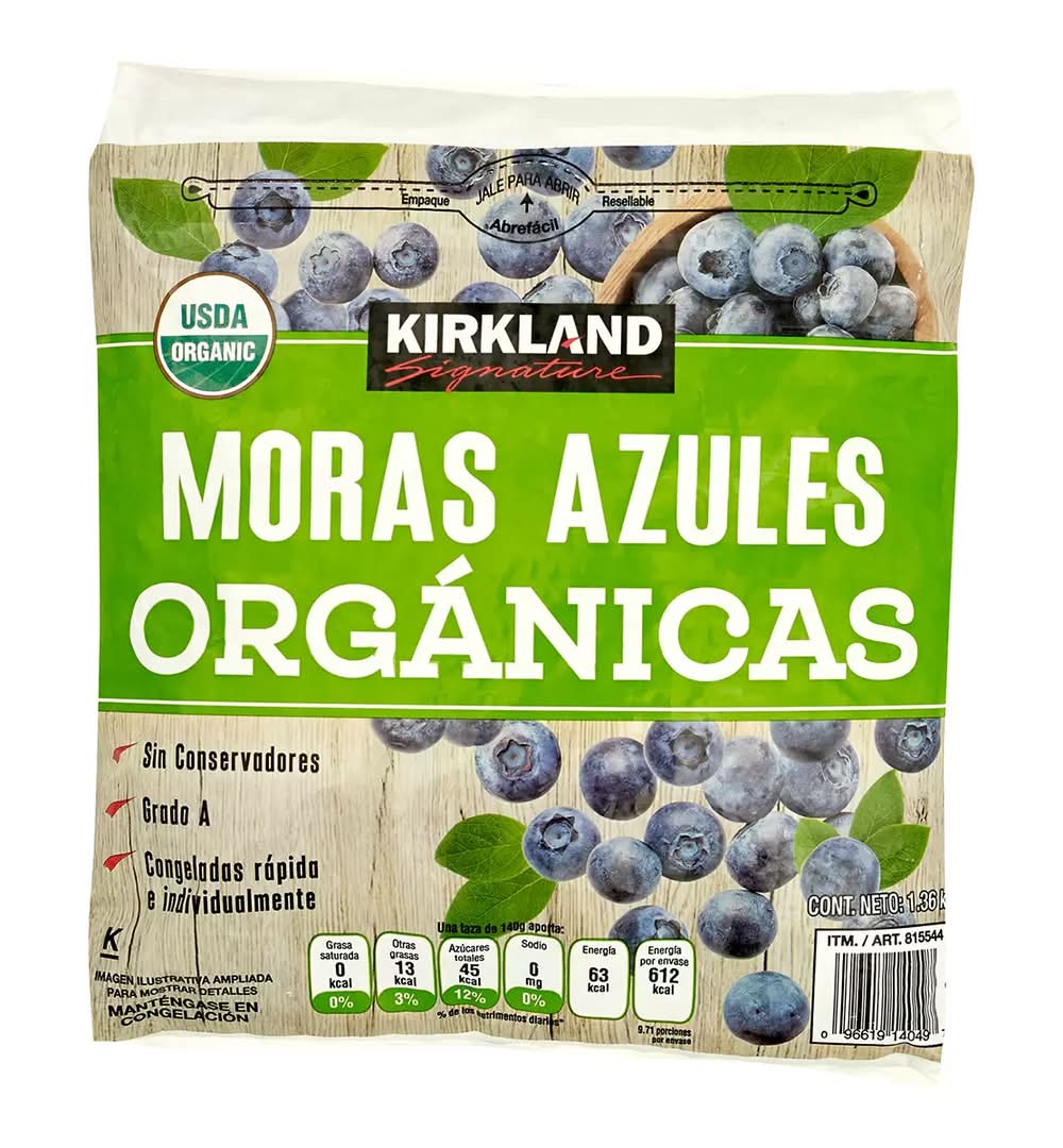 Kirkland Signature · Moras azules orgánicas (1,36 kg)