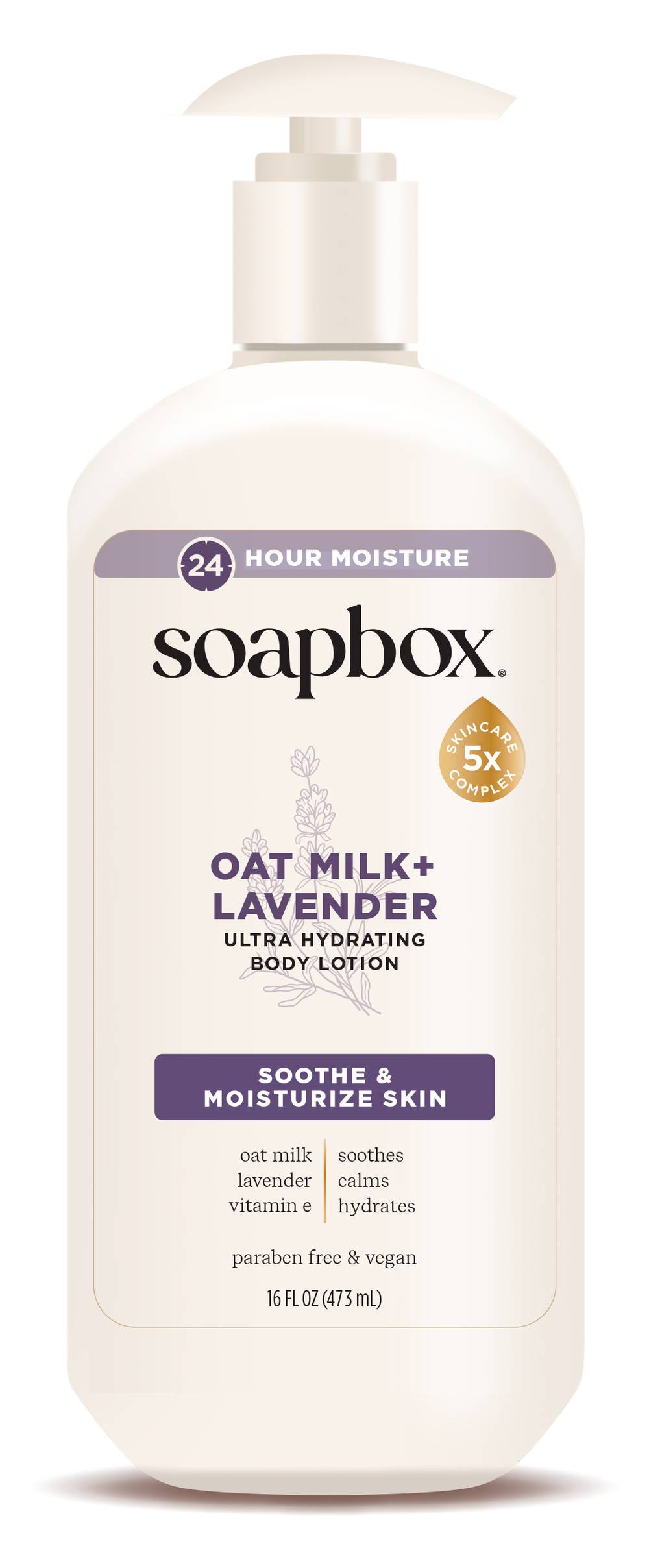 Soapbox Oatmilk + Lavender Ultra Hydration Body Lotion (16 fl oz)