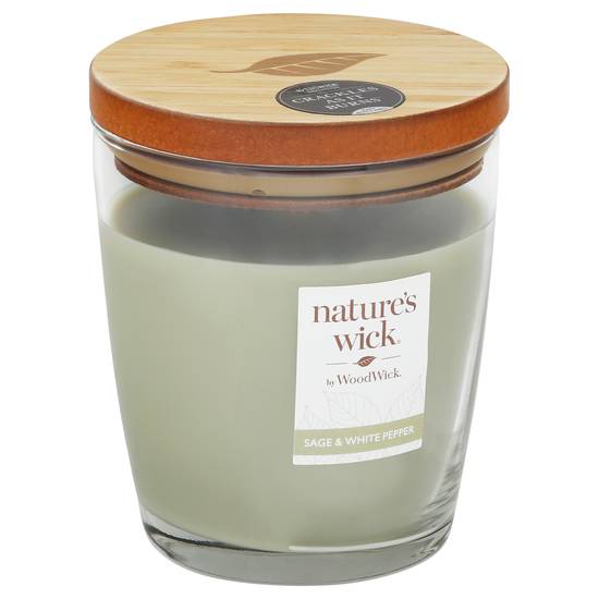 Nature's Wick Sage & White Pepper Candle
