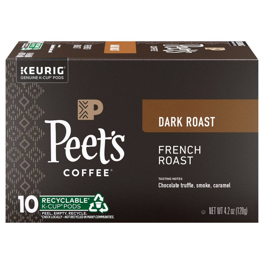 Peet's Coffee French Dark Roast Coffee K-Cup Pods (4.2 oz)