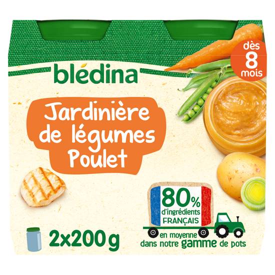 Blédina - Jardinière de légumes poulet  dès 8 mois ( 2 pièces )