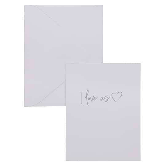 Celebrate It I Love Us Blank Greeting Card Set, 10.8cm x 14cm