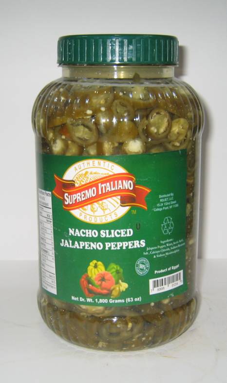 Supremo Italiano - Nacho Sliced Jalapeno Peppers - gallon