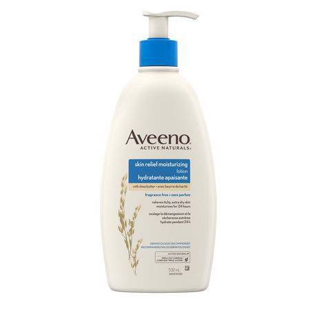 Aveeno lotion hydratante, soulagement de la peau sèche active naturals (532 ml) - active naturals relief lotion fragrance free (532 ml)