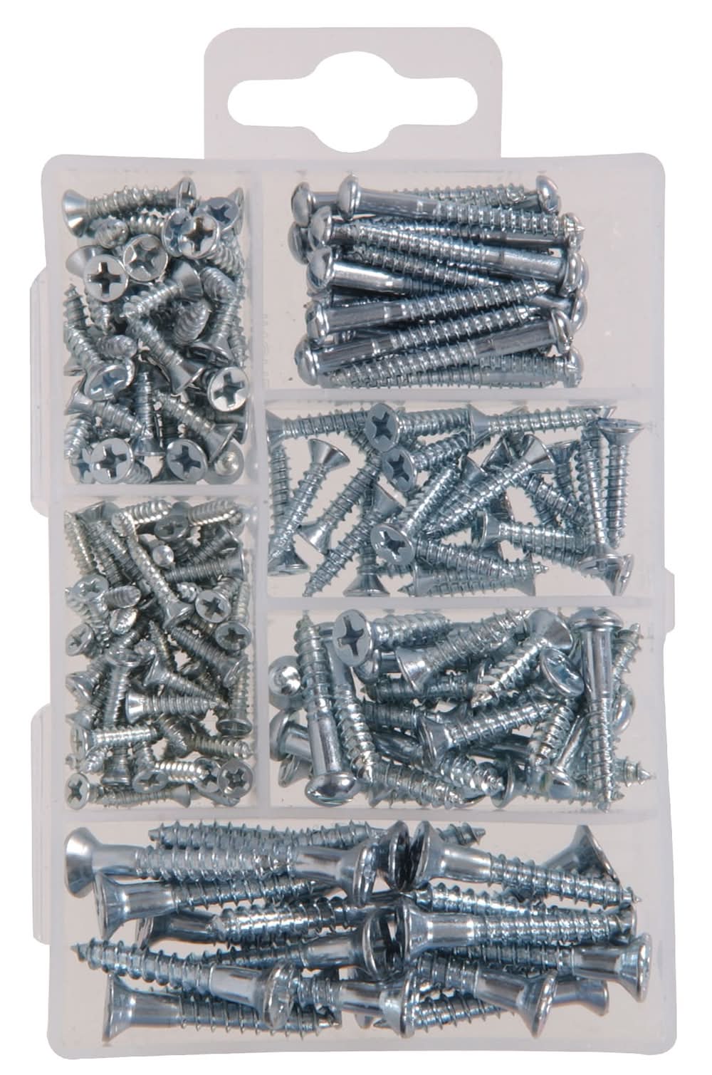 Hillman 5.1 Inch Silver Screws Small Wood Screw Kit Kit 199 -Pack