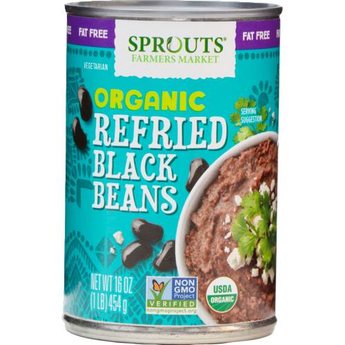 Sprouts Farmers Market Organic Fat Free Refried Black Beans