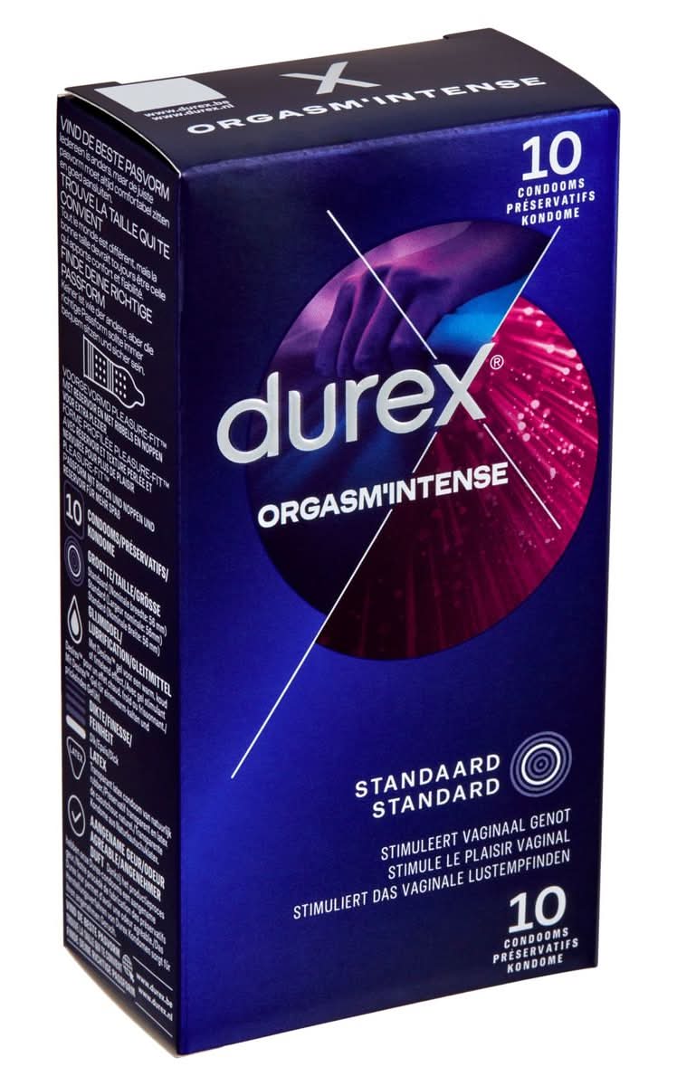 Durex Orgasm''Intense Standard Préservatifs 10 Pièces