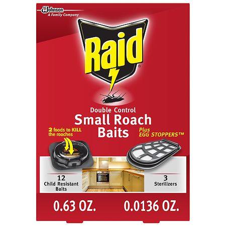 Raid Double Control Small Roach Baits V Plus Egg Stoppers