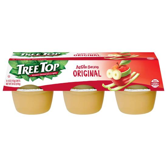 Tree Top Original Apple Sauce (6 x 4 oz)
