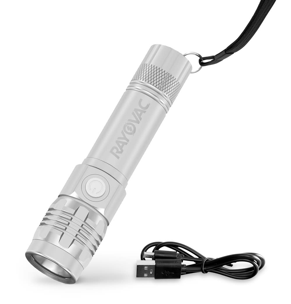 Rayovac Rechargeable Metal Flashlight