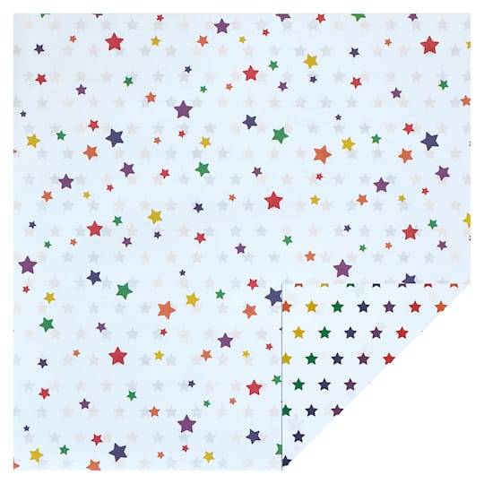 Rainbow Star Double-Sided Cardstock Paper By Recollections, 12" X 12"