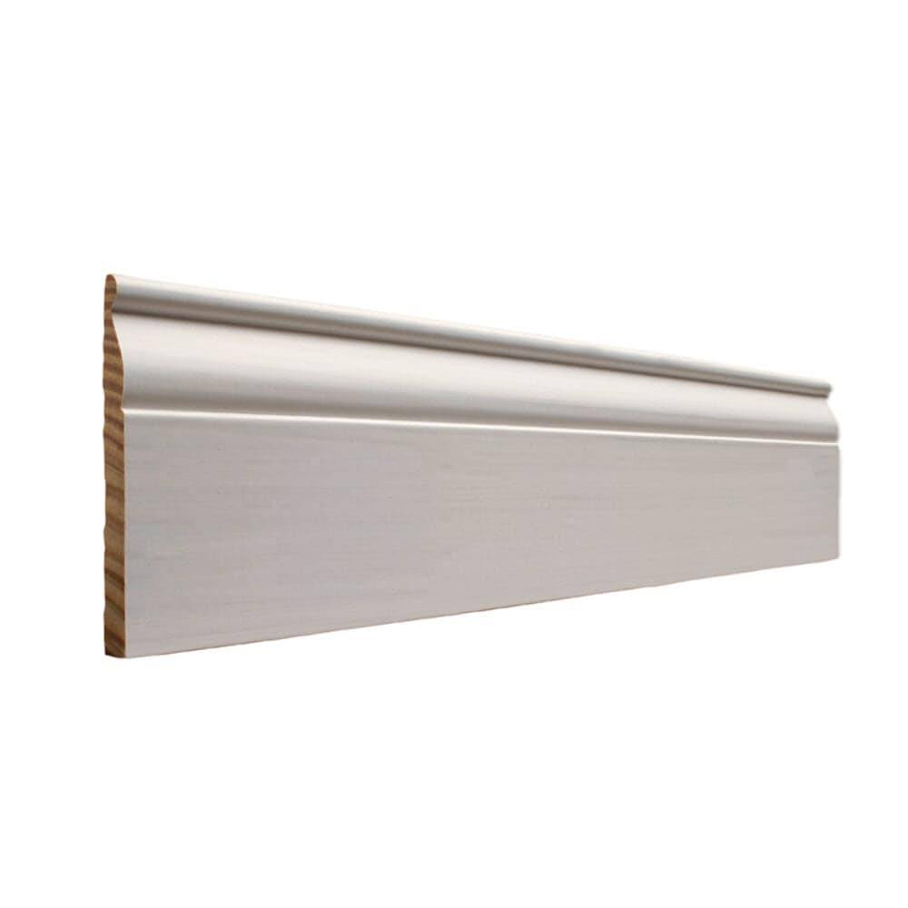 RELIABILT 9/16-in x 4-1/4-in x 8-ft Colonial Primed P 808 Baseboard Moulding | P 808 8FJPMD