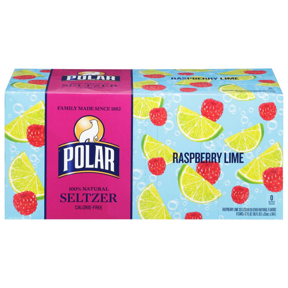 Polar Raspberry Lime Seltzer (8 x 12 fl oz)