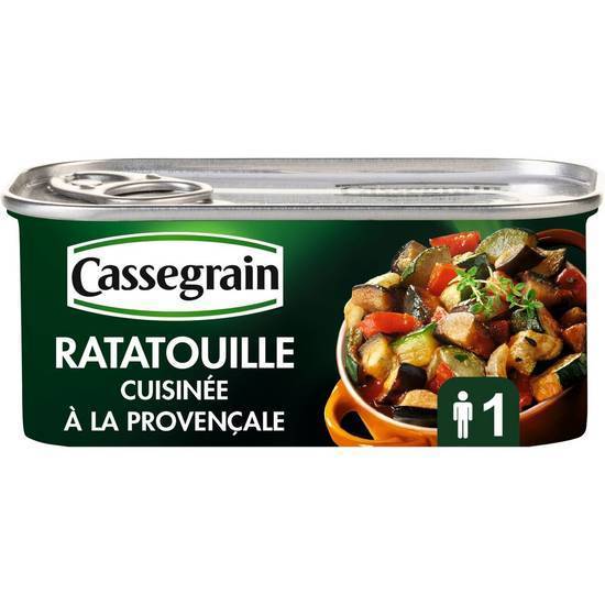 Légumes cuisinés ratatouille à la provencale CASSEGRAIN 185g