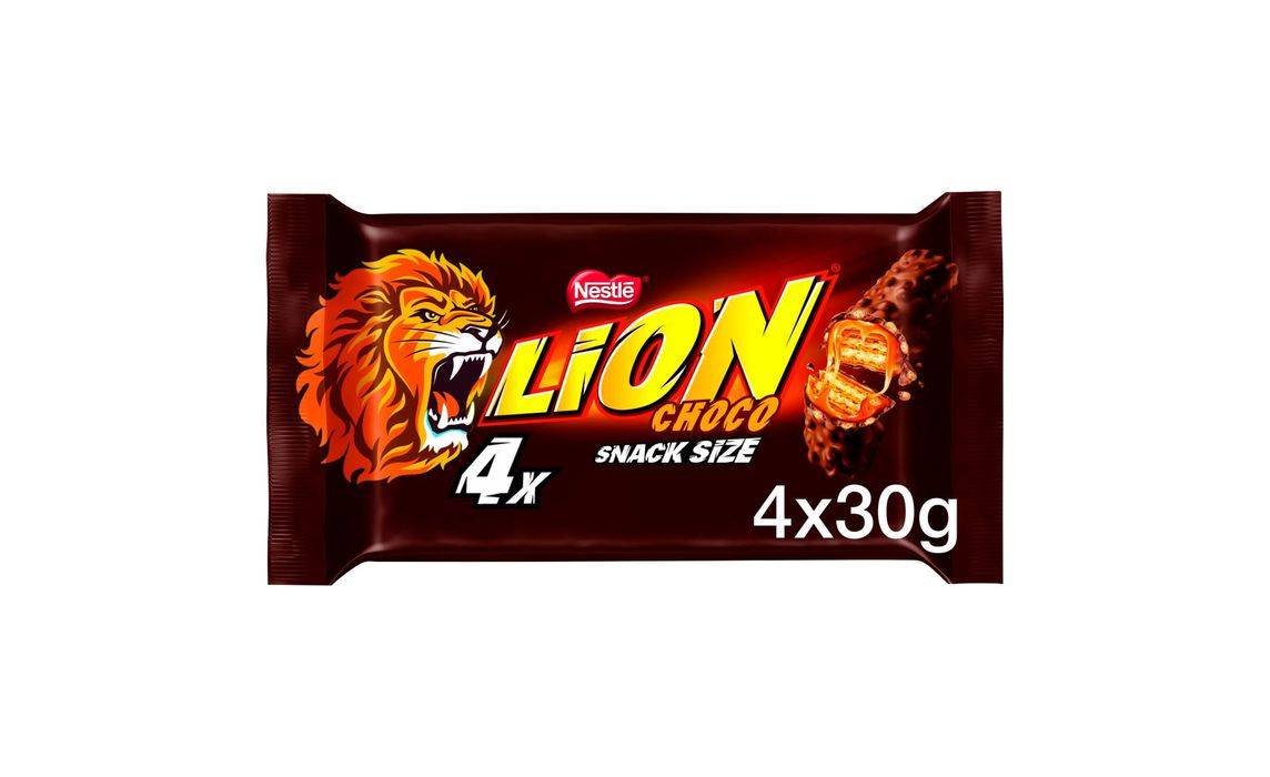 Lion Milk Chocolate Bar Multipack 30g 4 Pack (401316)