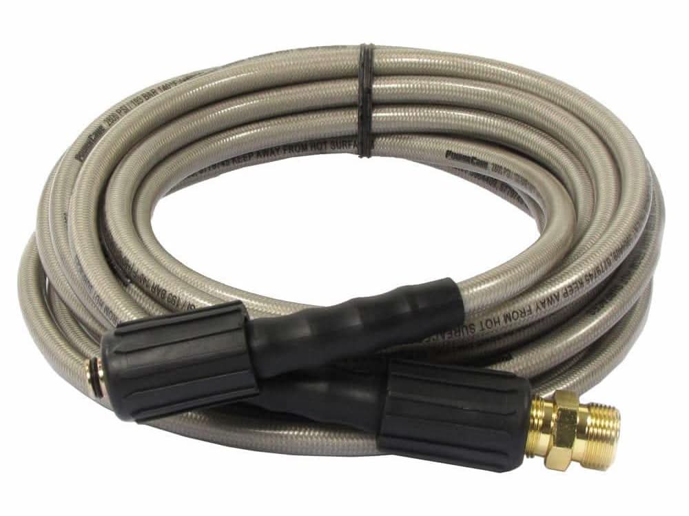Powercare 1/4 In. X 25 Ft. Hose 3200 Psi Compatible With Power Washer, Simpson, Ryobi, Westinghouse And Others With M22 Connectors