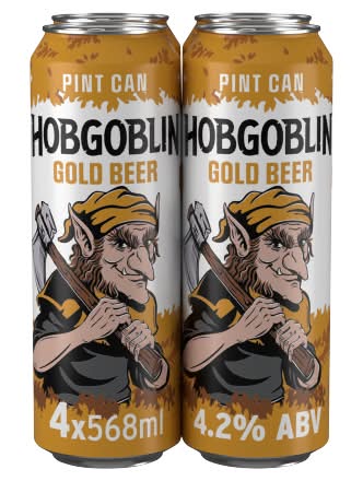 Hobgoblin Gold Ale Beer Cans (4 x 568ml)
