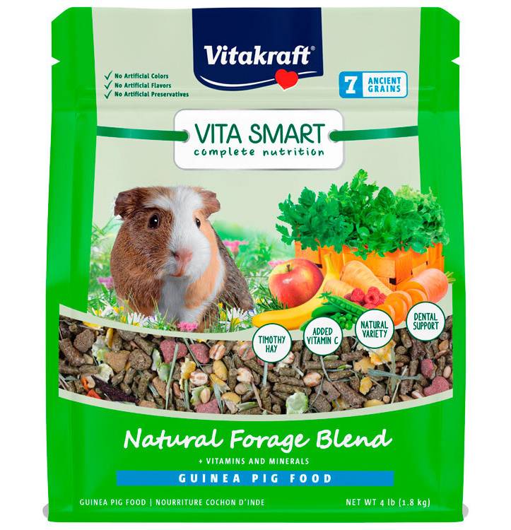 Vitakraft Vita Smart Natural Forage Blend Guinea Pig Food (64 oz)