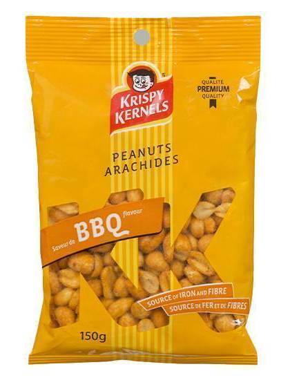 Krispy Kernels Peanuts Arachides, Bbq (150 g)