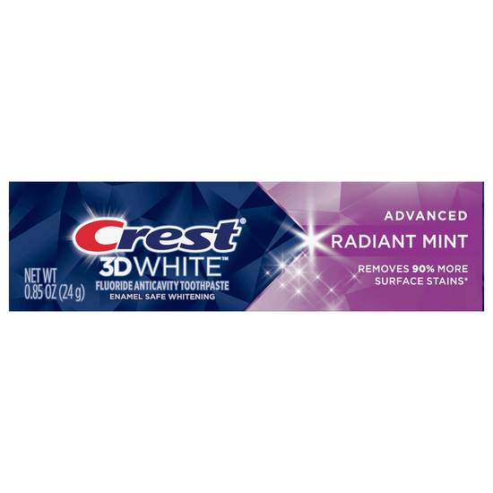 Crest 3d White, Whitening Toothpaste Radiant Mint (0.9 oz)