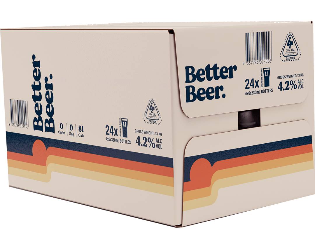 Better Beer Zero Crb Lgr Bottle 24x330ml