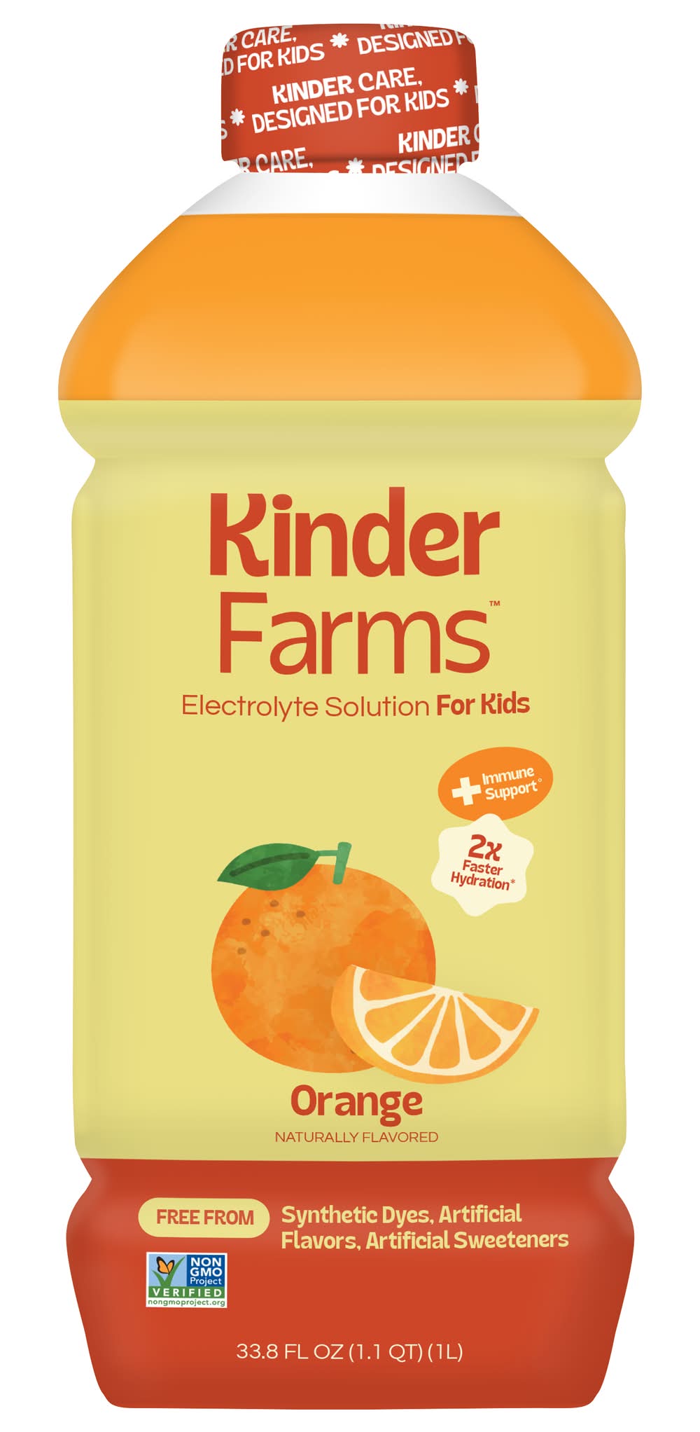 KinderLyte Orange Electrolyte Solution (33.8 fl oz)