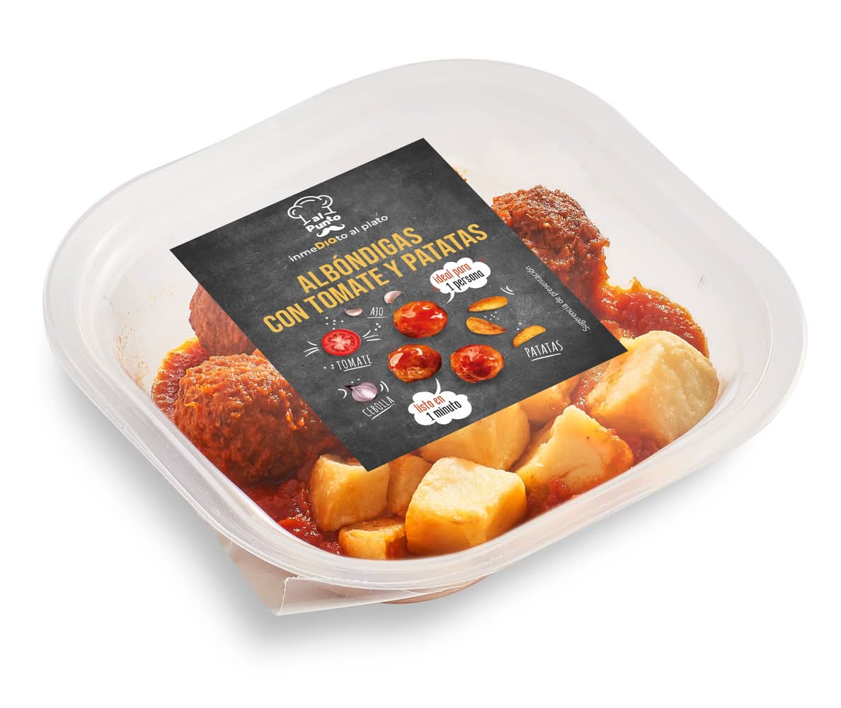 Albóndigas Con Tomate Y Patatas Al Punto Dia Bandeja 250 G