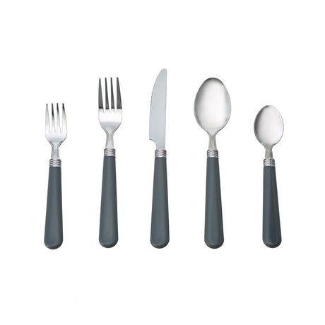 48-Piece Black Silverware Set with Organizer, Black Flatware Set