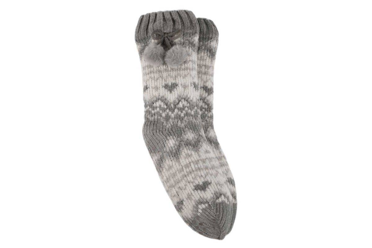 Barley Lane by Totes Lined Slipper Sock