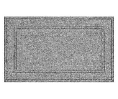 Manhattan Gray Texture-Border Doormat, (18" x 30")