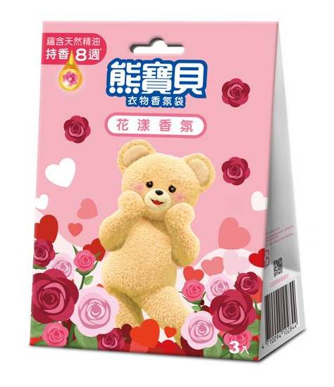 熊寶貝衣物香氛袋花漾香氛#4710094102844