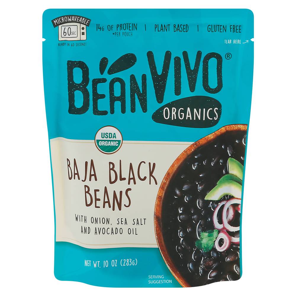 BeanVivo Organic Baja Black Beans (10 oz)