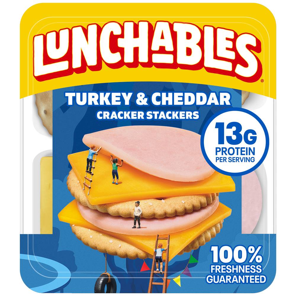 Lunchables Cracker Stackers, Turkey-Cheddar (3.2 oz)