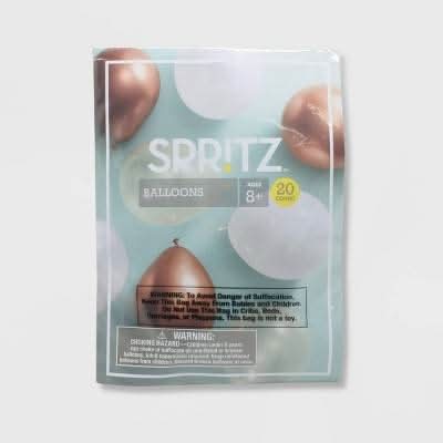 Spritz Metallic Latex Balloons Ages 8+, 12 in, Brown (20 ct)