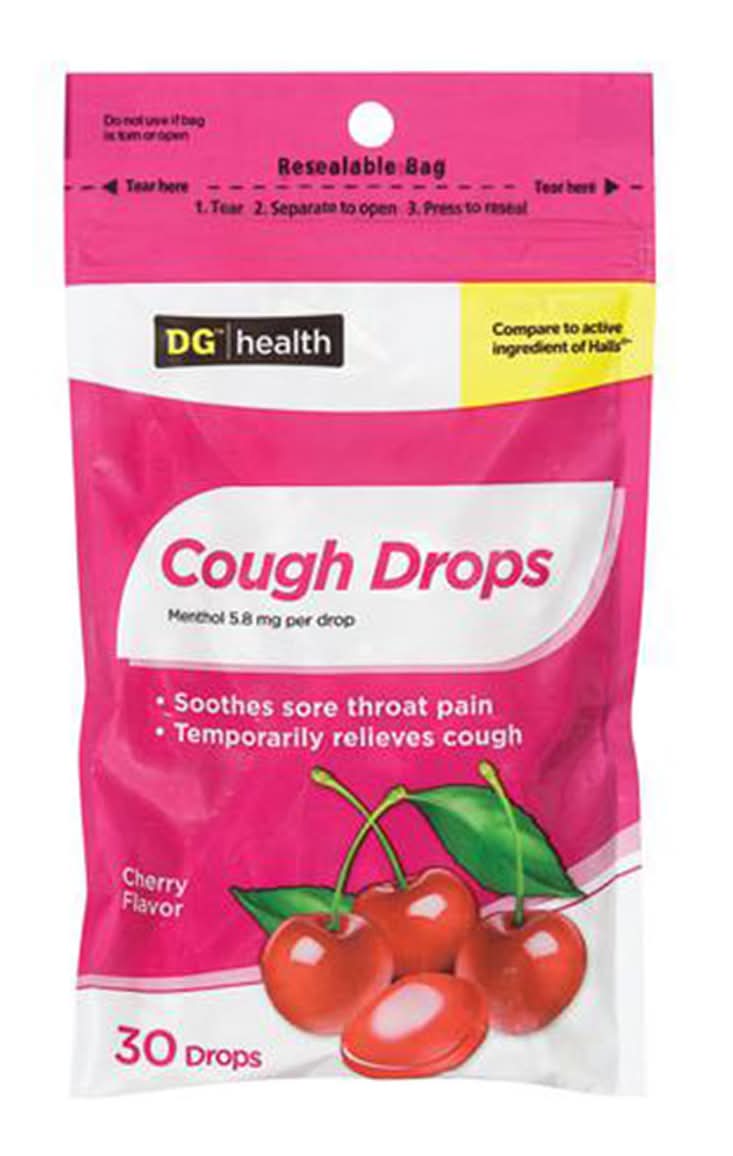 Dg Health Cough Drops Cherry - 30 Ct