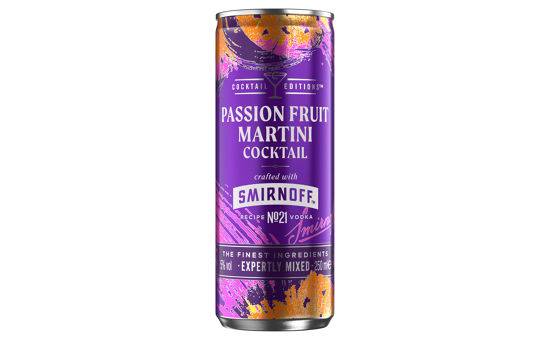 Smirnoff Passion Fruit Martini Ready to Drink Premix Can 250ml
